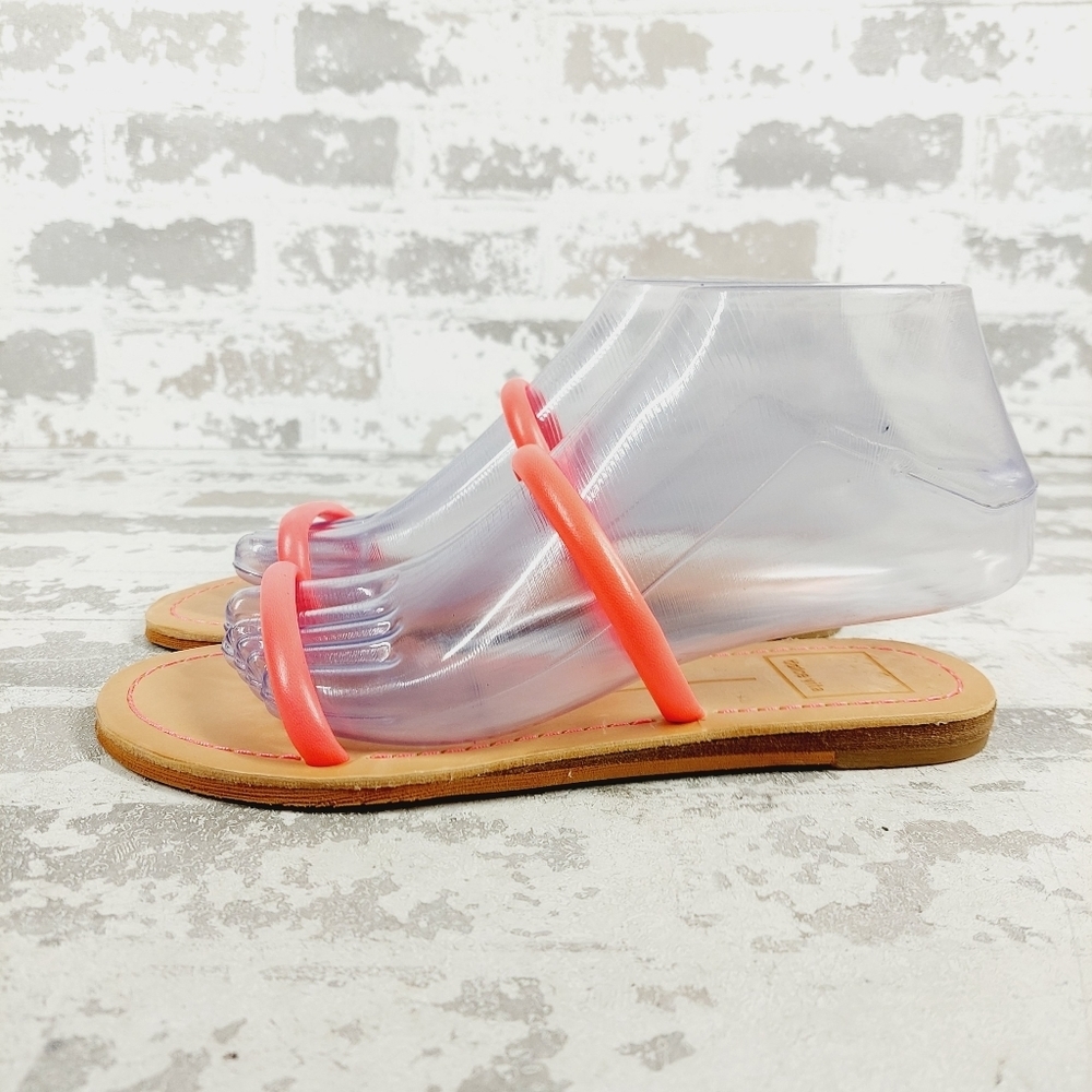 Dolce Vita Coral Pink Strappy Flat Sandals